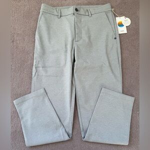 NEW - Vuori - MENS - Zurich Elastic Waist Trouser - Light Heather Grey